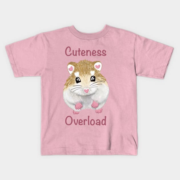 Cuteness overload hamster Kids T-Shirt by Keatos